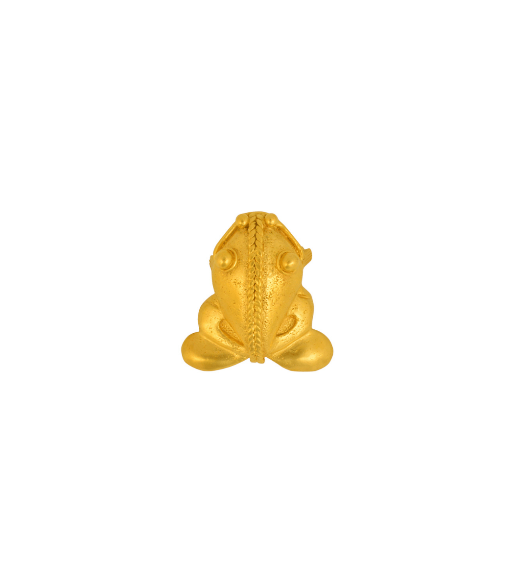 Rana Patu de oro de Joyería Cano, dije y broche