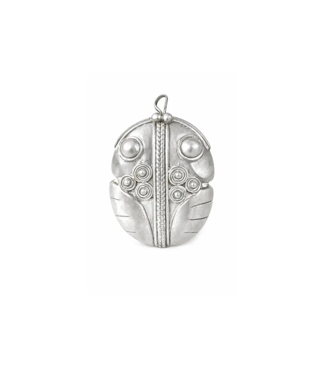 Hampi Silver Pendant / Brooch