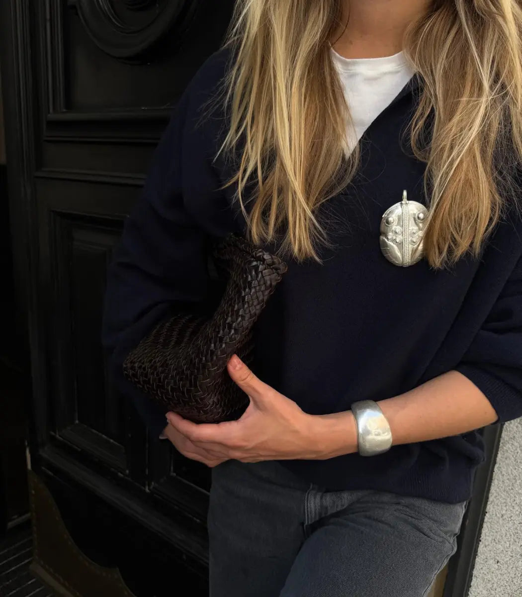 Hampi Silver Pendant / Brooch