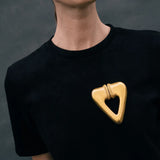 Crescent Pendant Brooch