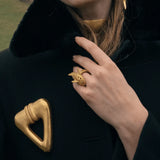 Crescent Pendant Brooch