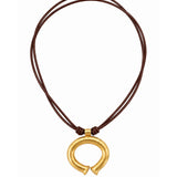 Collar Mochica en Cuero – imagen 2