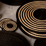 Nawi Beige & Black Placemat (set of 6)