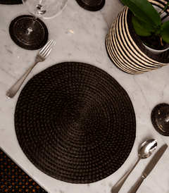 Nawi Black Placemat (set of 6)