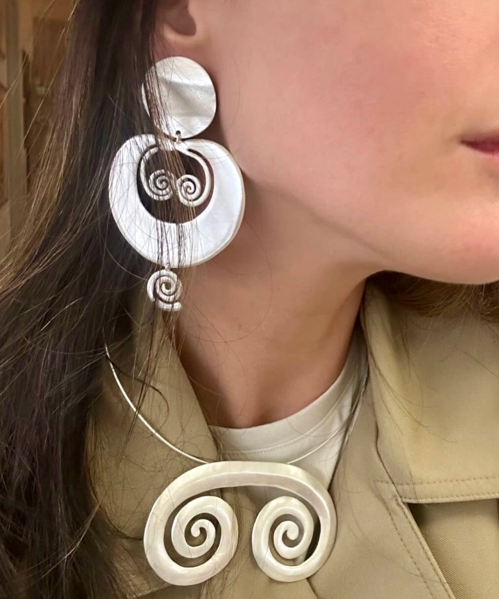 Nisqa Silver Earrings