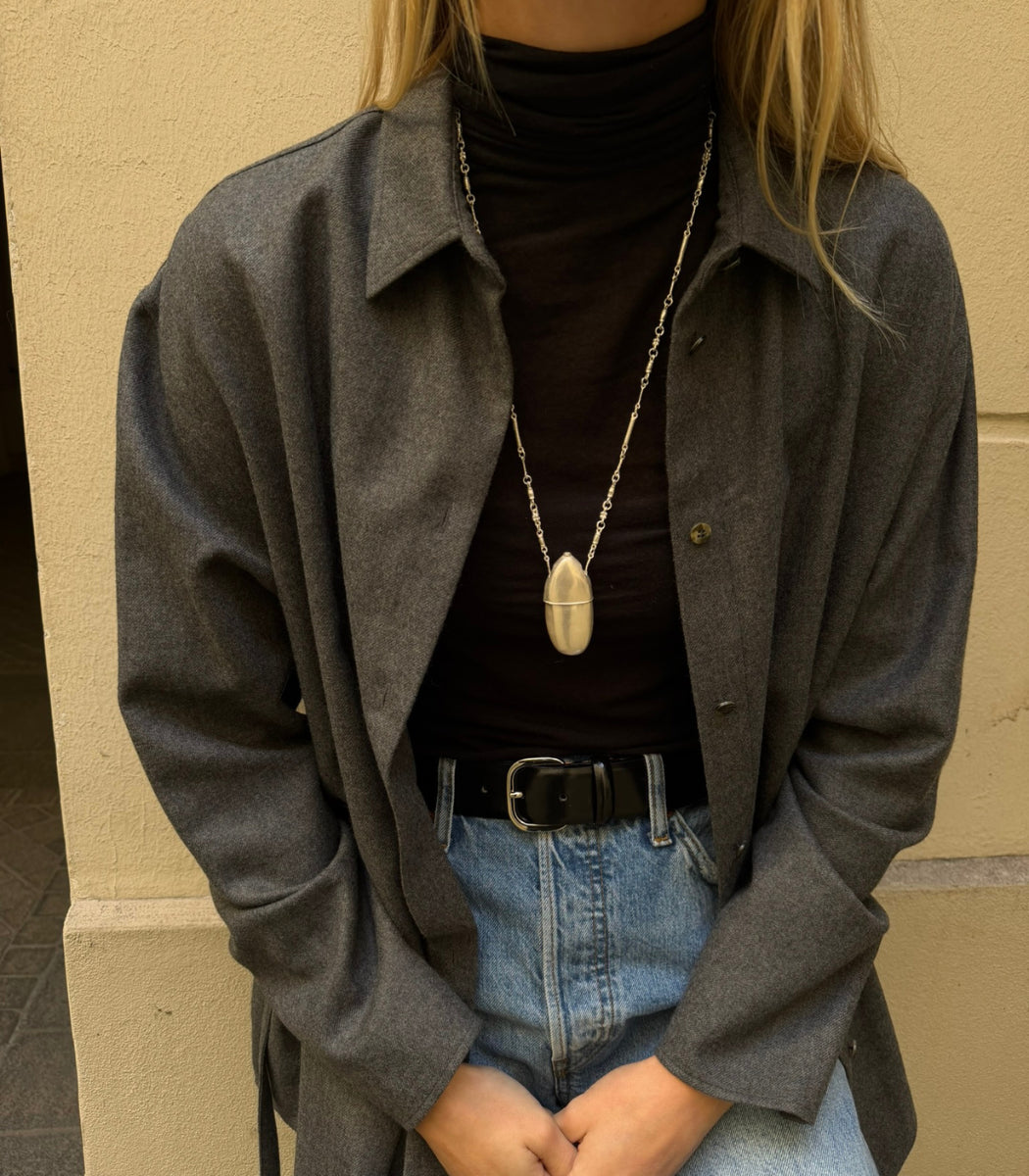 Poporo Silver Necklace