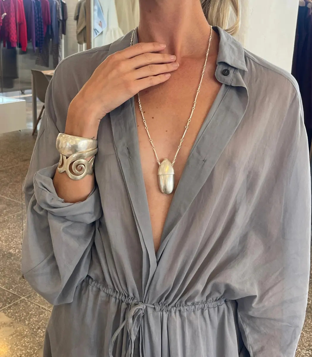 Poporo Silver Necklace – imagen 3