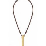 Collar Sienna Vessel en Cuero