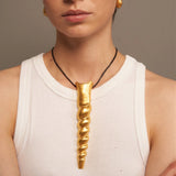 Tumi Leather Necklace