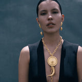 Crescent Pendant Brooch