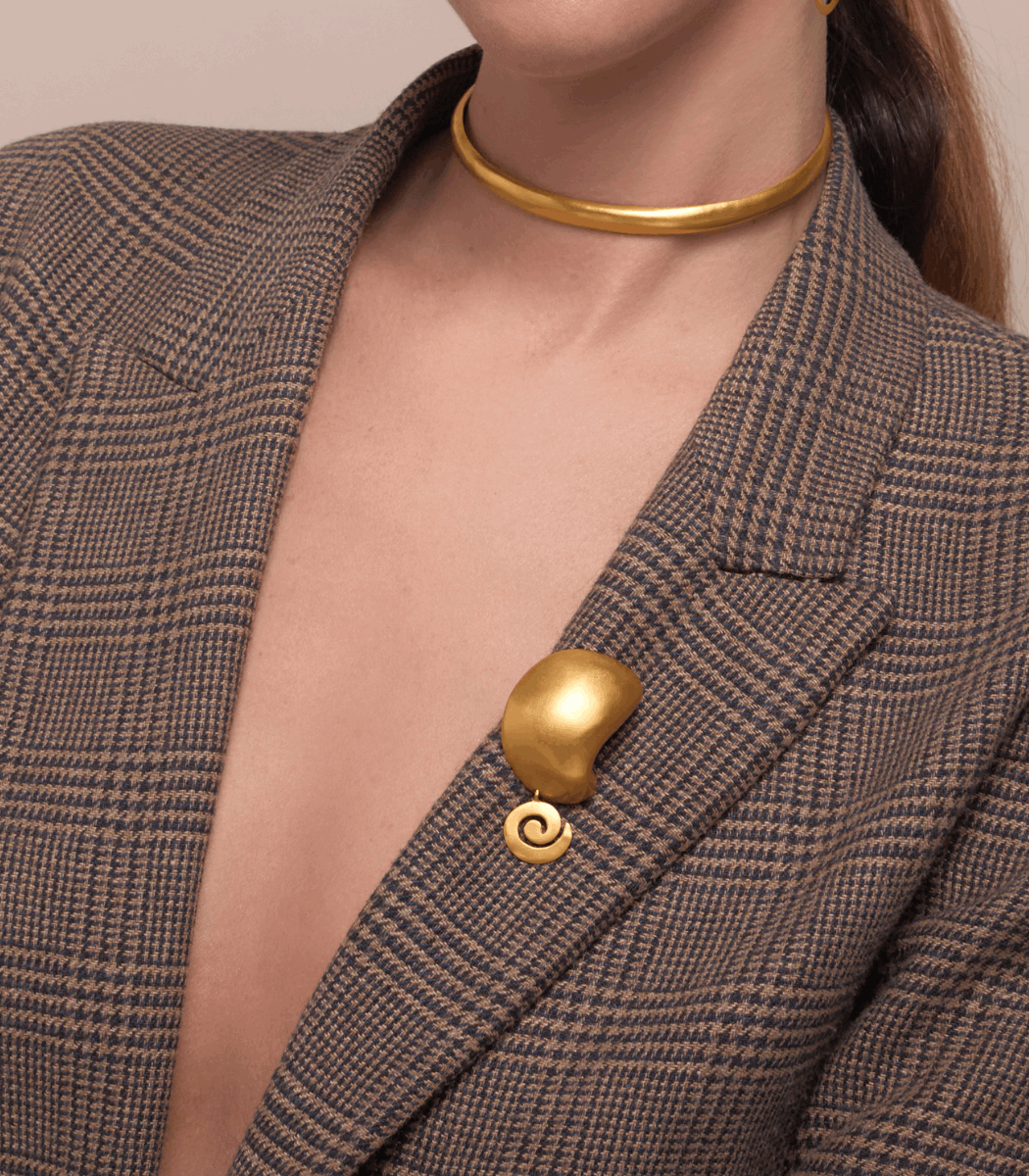 Crescente Pendant Brooch