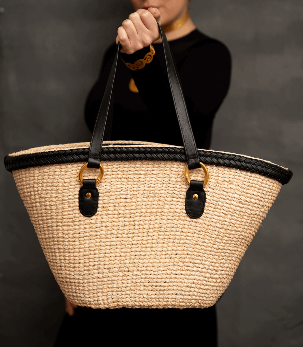 Sinka Beige & Black Basket